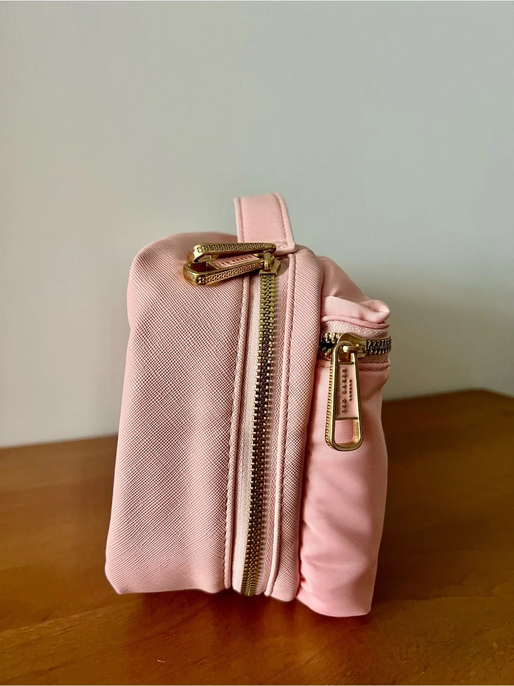 🌸 Ted Baker London Blush Pink Travel Cosmetic Case | Floral Interior | NWT